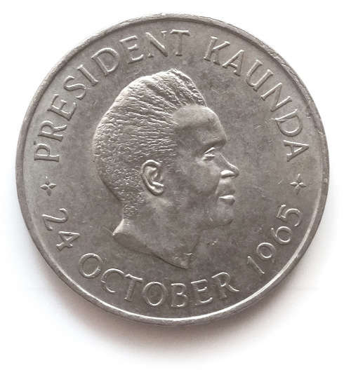 1965 Zambia 5 Shillings