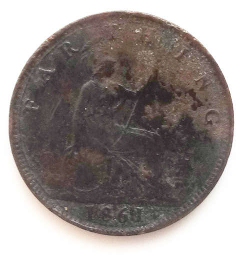 1861 British Farthing