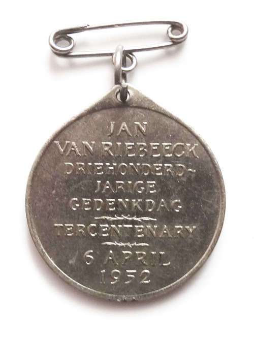 Jan van Riebeeck 300th Anniversary Medallion
