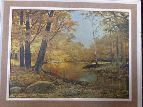ROBERT WOOD AUTUMN BRONZE ..720 X 560 FRAMED..