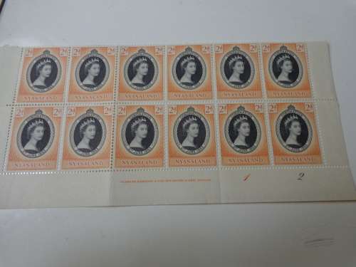 inscpt/control block (10) NYASSALAND CORNATION Q11,MINT/N/H.
