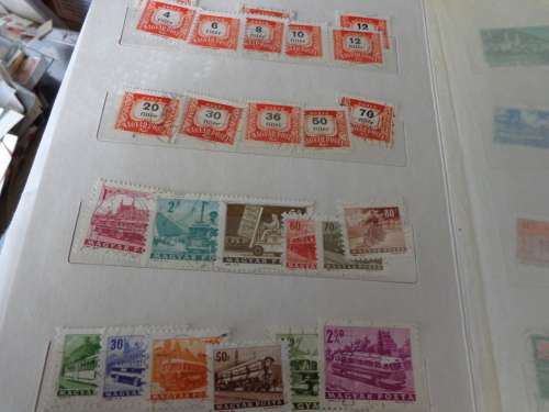 SMALL ALBUM FILLED WITH NETHL. AND HUNGARY STAMPS..(ESTATE)