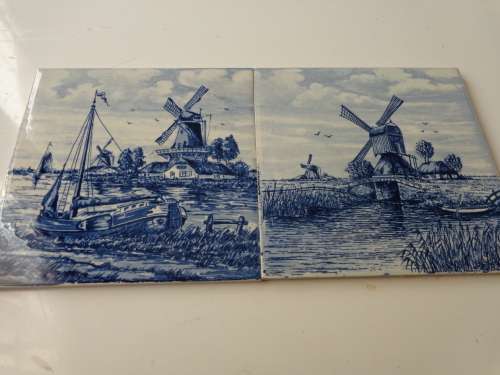 2 X 6 INCH DELFT BLAAW TILES FOR THE DELFT COLLECTER