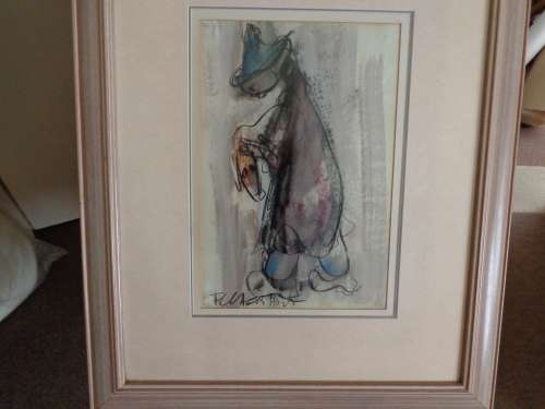 F.CLAERHOUT ..THE( lost and found ) SHEEP 780 X 620 FRAMED. SEE SCANS