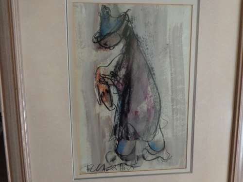F.CLAERHOUT ..THE( lost and found ) SHEEP 780 X 620 FRAMED. SEE SCANS