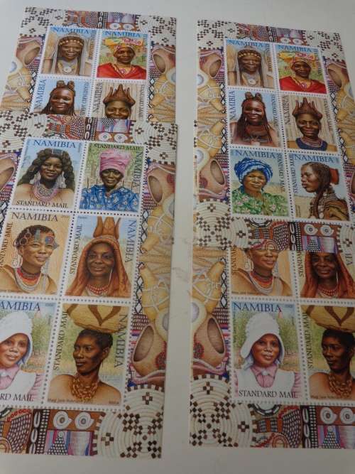 TRAD/ WOMEN 2002 NAMIBIA P/MINT 1ST +2ND +CORRECTED REPRINTS.  READ ON...