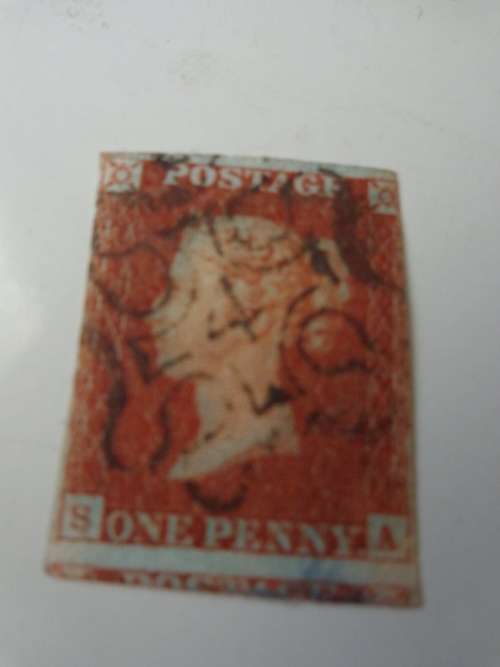 IMPERF 1D RED-BROWN M/CROSS NO-4 SEE SCAN/