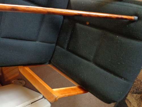 WARTHOG TUSK, BRASS AND WOOD WALKING STICK //POSTNET ONLY// READ ON