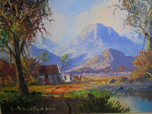 Bywonershuis,Drakenstein,vallei.Les.Albertyn..520 x420 grm + s.v egt...,pragtig..