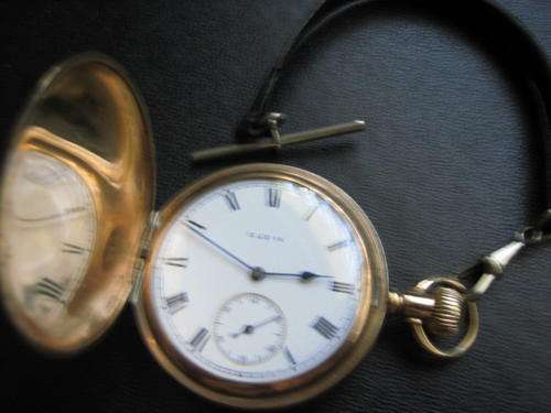 GOLD PLATED ELGIN 1920 just needs a spring,watchmaker can fix..TO ..GO...