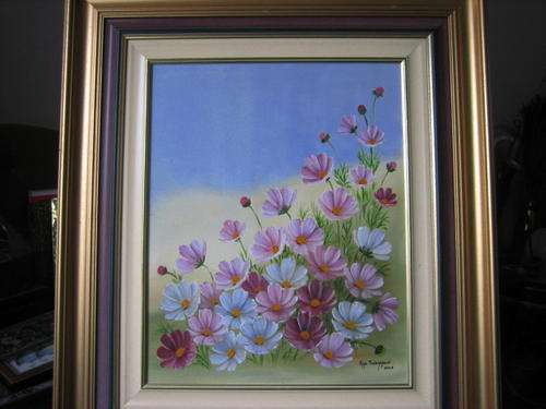 ,,KOSMOS,, deur Rina,Swanepoel,2003,pragtige sterk houtraam 660 x760,mooi...