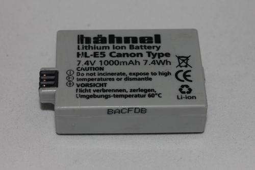 Hahnel HL-E5 replacement for Canon LP-E5 Battery ***Canon 1000D 450D 500D ***