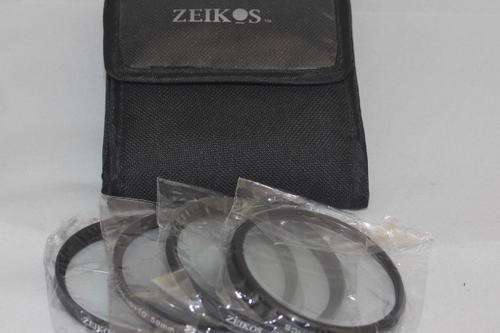 Zeikos 58mm Multi-Coated 4 piece Close-up Filter Set