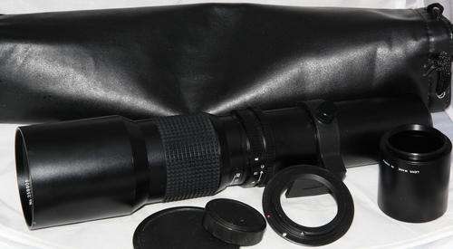 Phoenix 500mm f/8 Lens with 2x converter and Canon adapter