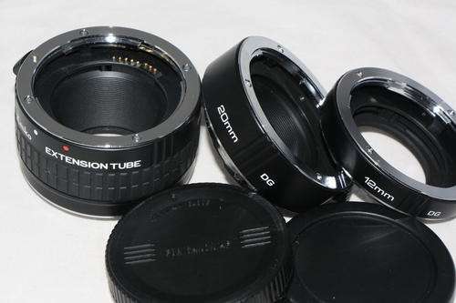 Canon compatible Kenko AF Extension Tube Set 12mm / 20mm / 36mm
