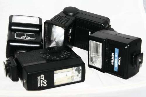 Flash bundle - old film camera flashes