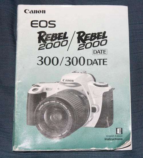 Canon Rebel 2000 / 300 Instruction Manual
