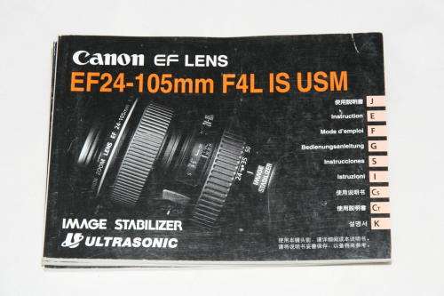 Canon EF 24-105mm f/4 L IS USM Manual