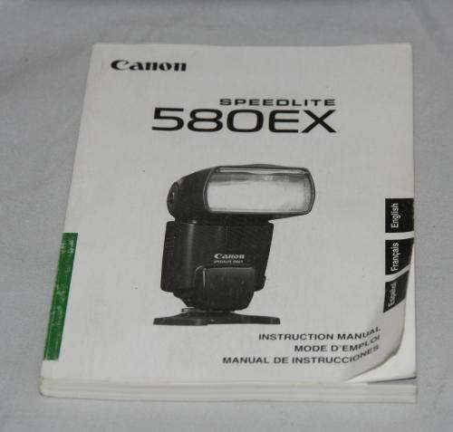 Canon EF 580 EX Speedlite Flash