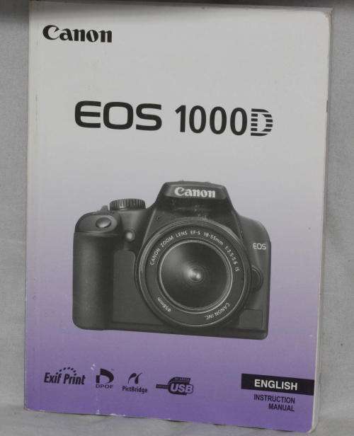 Canon EOS 1000D Instruction Manual
