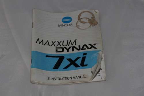 Minolta Maxxum Dynax 7xi instruction Manual