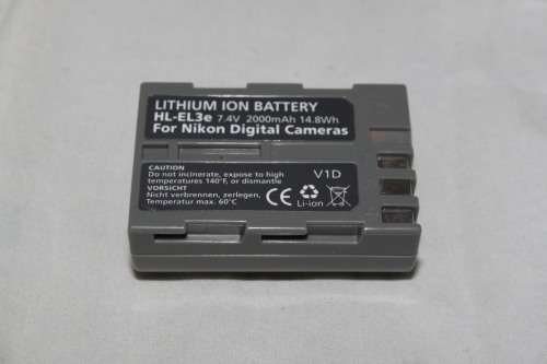 Nikon replacement EN-EL3e battery