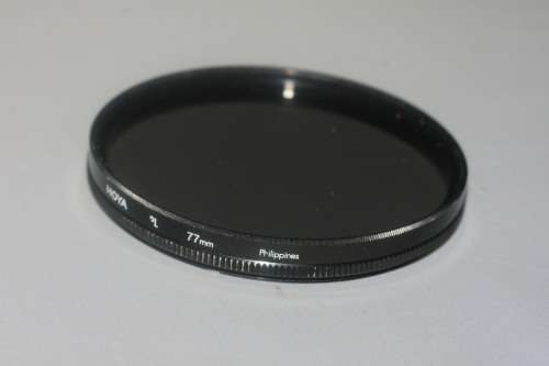Hoya PL 77mm Polarizer filter (NOT circular polarizer)