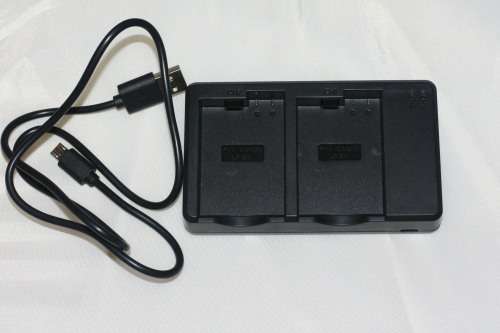 Double USB charger for Canon LP-E8 batteries ***USB cable included***