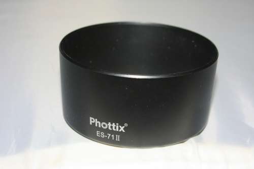 Phottix ES-71II lens hood for Canon EF 50mm F/1.4 USM