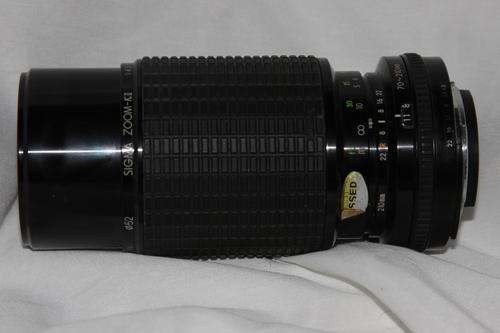 Nikon mount Sigma 70-210mm f/4.5 Manual Focus Zoom Lens
