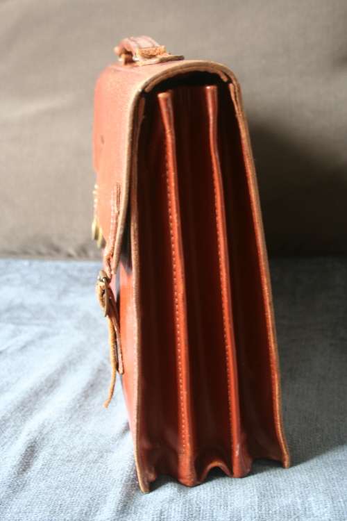 Vintage leather briefcase, satchel