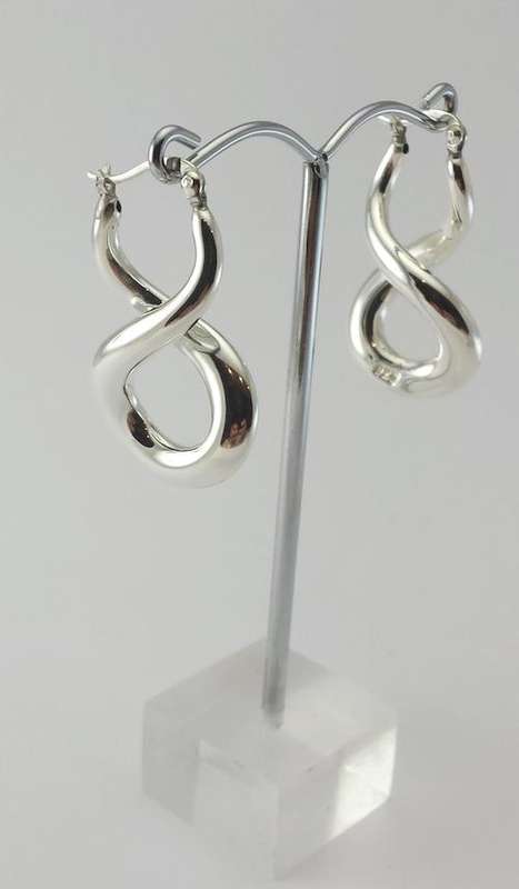 *New* 925 Sterling Silver Infinity Earrings