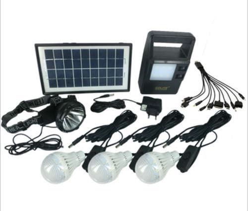 SOLAR LITE | 3X BULBS | SOLAR PANEL | LED BOX | MULTIPLE CELLPHONE CHARGER | SPOTLIGHT|