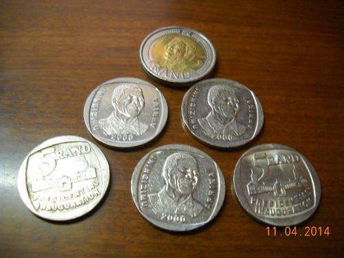 3 x 2000 Mandela + 2 x Presidential Inauguration + 1 x 2008 Mandela R5 + Madiba Ltd Ed Comic