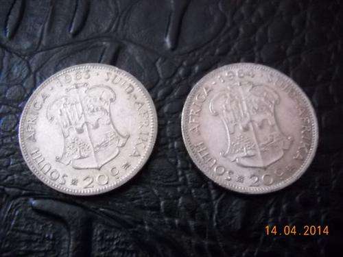 1963 and 1964 Silver Twenty Cents - Bid is for both coins!!