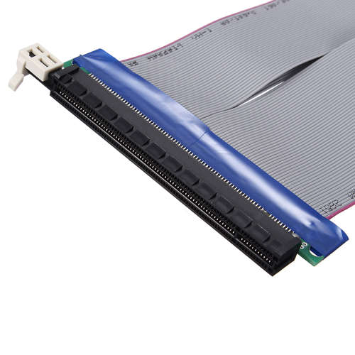 19cm PCI-E 16X Male to Female Graphics Card Extension Cable Flex Ribbon Riser Card