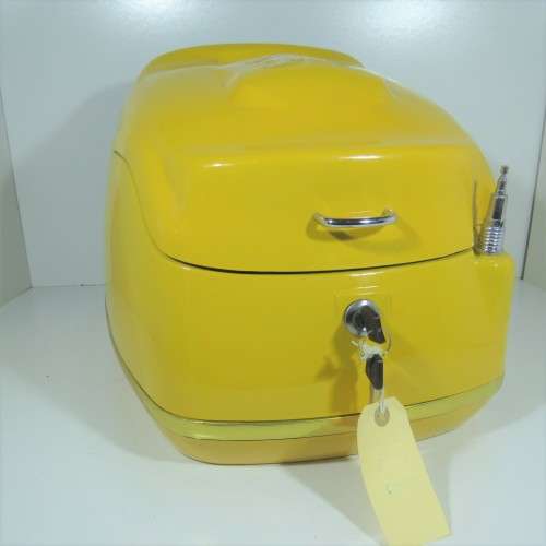 Yellow scooter top box - 39cm x 38cm x 35cm