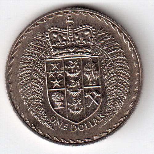 1971 New Zealand one dollar - as per scan