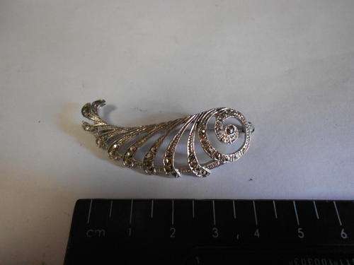 Silver and marcasite brooch - Price reduced by 35%