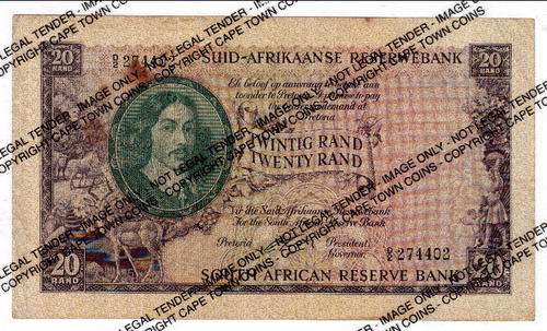 G Rissik 1st issue R20 banknote - as per scan