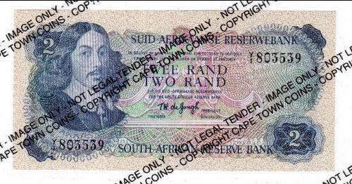 TW de Jongh 2nd issue replacement R2 banknote Y1, UNC - as per scan*