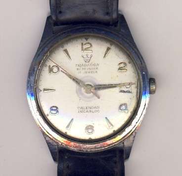 Tradition by Reusser manual wind men wristwatch, working - as per scan*