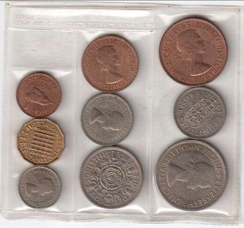 British 1953 uncirculated mint pack - as per scan