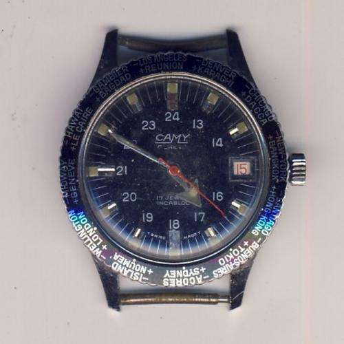 Camy manual wind men wristwatch without strap, working - as per scan