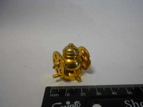 Miniature brass grinder - as per scan