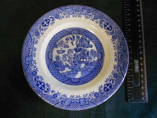 Willow pattern side plate - as per scan*