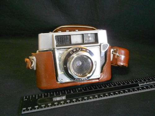 Agfa camera with Optima lens and sun shade lens cover - CRAZY WEDNESDAY