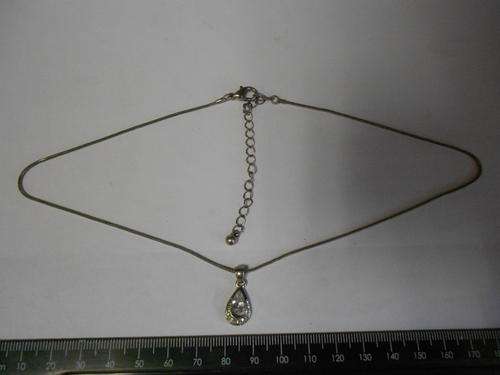 Silver plated costume jewellery necklace - CRAZY WEDNESDAY