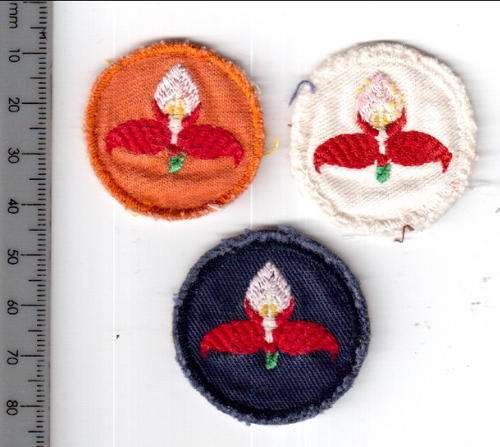 Lot of 3 Disa cloth badges - as per scan