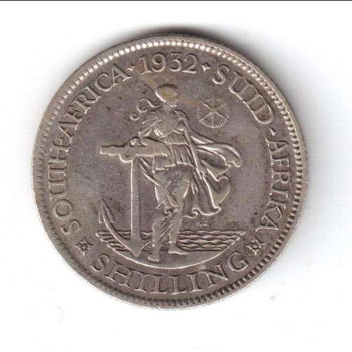 1932 SAU one shilling - CRAZY WEDNESDAY